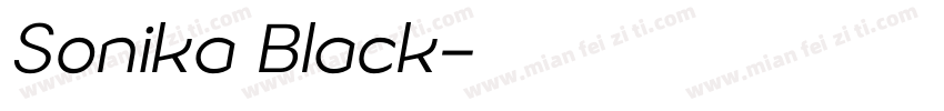 Sonika Black字体转换